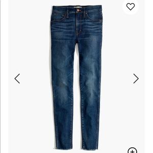 ✨MADEWELL✨ 9" Mid-Rise Skinny Jeans with Raw Hem